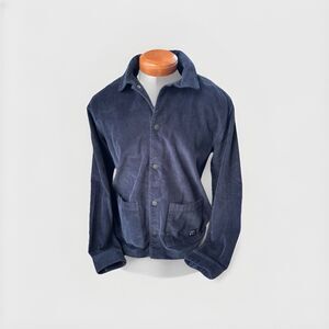 Ben Sherman Mens Navy Corduroy Snap Shirt Jacket Size M Preppy Skater NWT